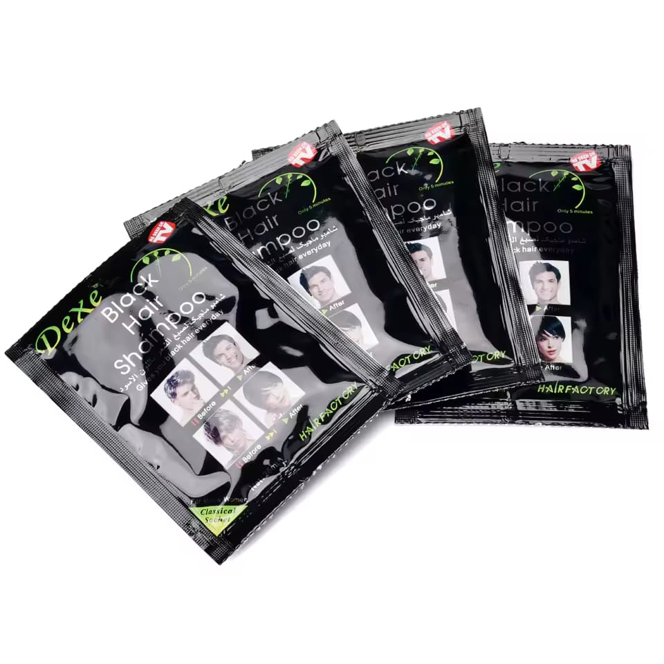 SHAMPOO CUBRE CANAS NEGRO DEXE BLACK HAIR