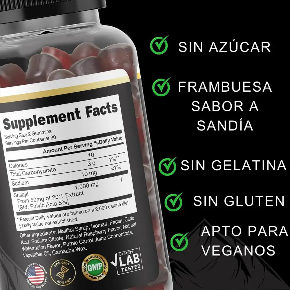 GOMITAS SHILAJIT RECUPERA TU VITALIDAD